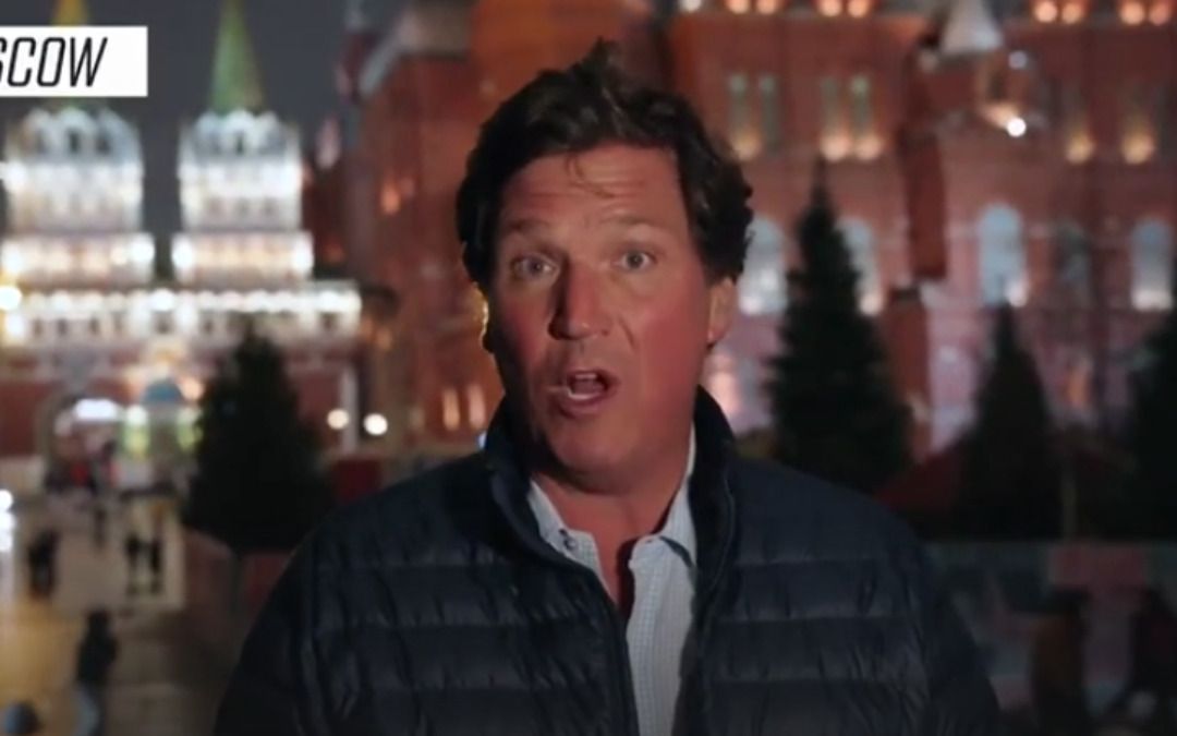 ‘We are in a hot war with russia’: Tucker Carlson is back in Moscow with a terrifying revelation
