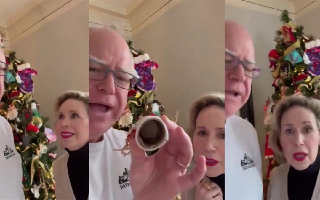 Tim and Gwen Walz put the CRINGE into Christmas in weird ‘family tree’ video