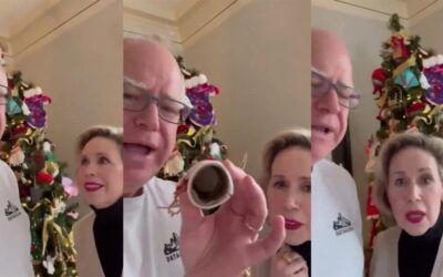 Tim and Gwen Walz put the CRINGE into Christmas in weird ‘family tree’ video