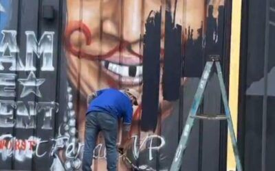 Kamala Harris mural in Florida painted over due to persistent vandalism