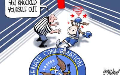 BS daily political cartoons: You knocked yourself out.