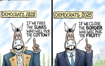 BS daily political cartoons: If we free the slaves, who will pick the cotton?