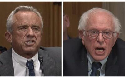 ‘Oh no, no, no!’ Bernie flips out when RFK Jr. exposes Big Pharma contributions