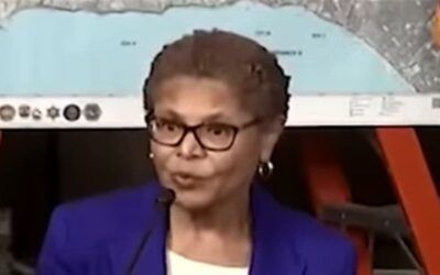 Residents fume at LA mayor during POTUS visit: ‘We can’t even get in there without Trump!’