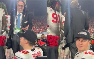 Outrage after Ohio State QB not allowed on stage with team following Rose Bowl win