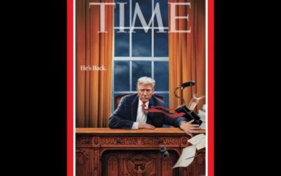 Trump sweeps Biden’s aviator glasses off the Resolute Desk on epic cover