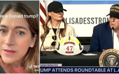 Watch: Lib with TDS rants that Trump visited North Carolina victims before he went to LA