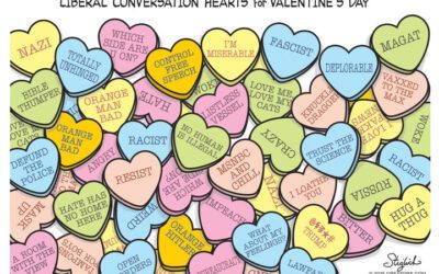 BS daily political cartoons: Liberal candy for Valentine’s Day