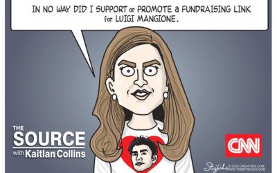 BS daily political cartoons: ‘In no way did I promote a fundraising link for Luigi Mangione,’ wink, wink