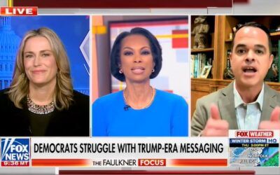 Harris Faulkner straight up asks Dem if he’s ‘rooting against the country’