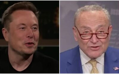 Musk confronts panicked Chuck Schumer over unglued temper tantrum