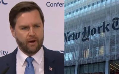 NY Times’ token ‘conservative’ dumps his diaper over Vance’s lecture of Euros on free speech