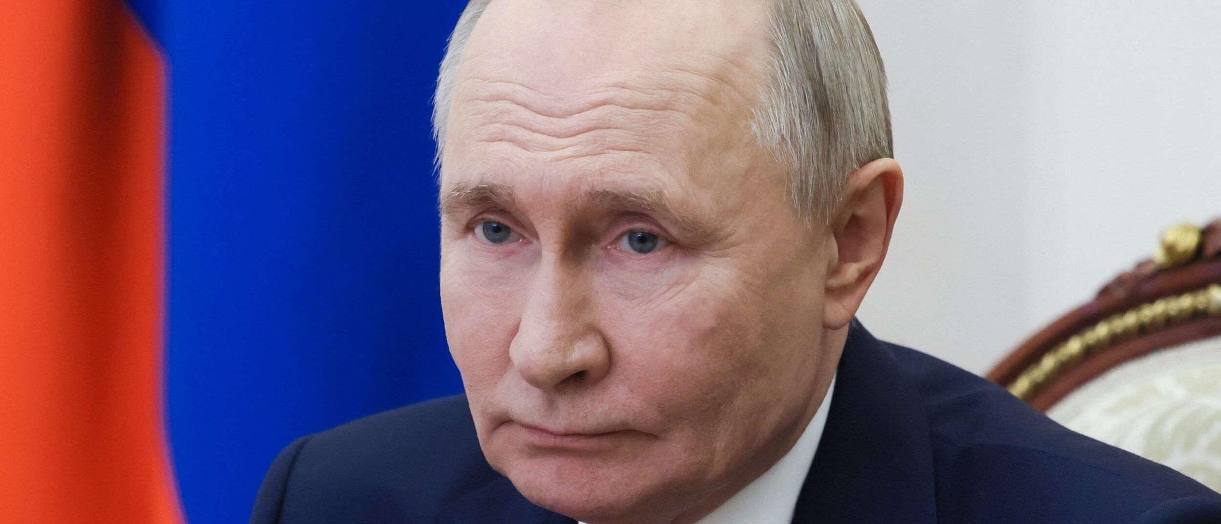 In this pool photograph distributed by the Russian state agency Sputnik, Russia's President Vladimir Putin chairs a Security Council meeting via videoconference at the Kremlin in Moscow on March 7, 2025. (Photo by MIKHAIL METZEL/POOL/AFP via Getty Images)