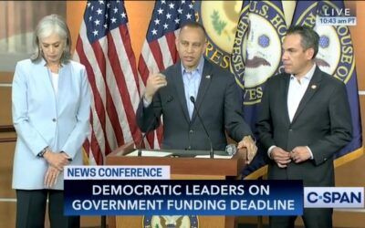 ‘Next question’: Hakeem Jeffries really didn’t want to talk about Chuck Schumer at press briefing