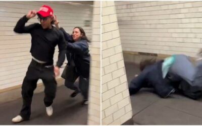 Trump-hating ‘Karen’ meets instant karma after trying to snatch young man’s MAGA hat
