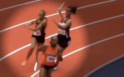 Watch: Virginia HS track star bashes the head of her opponent with baton during race