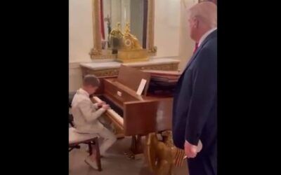 Ivanka proudly shows video of son Theo playing White House piano for Grandpa Trump