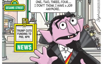 BS daily political cartoons: Sesame Street retirement party