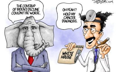 BS daily political cartoons: Oh yeah? Hold my cancer diagnosis.