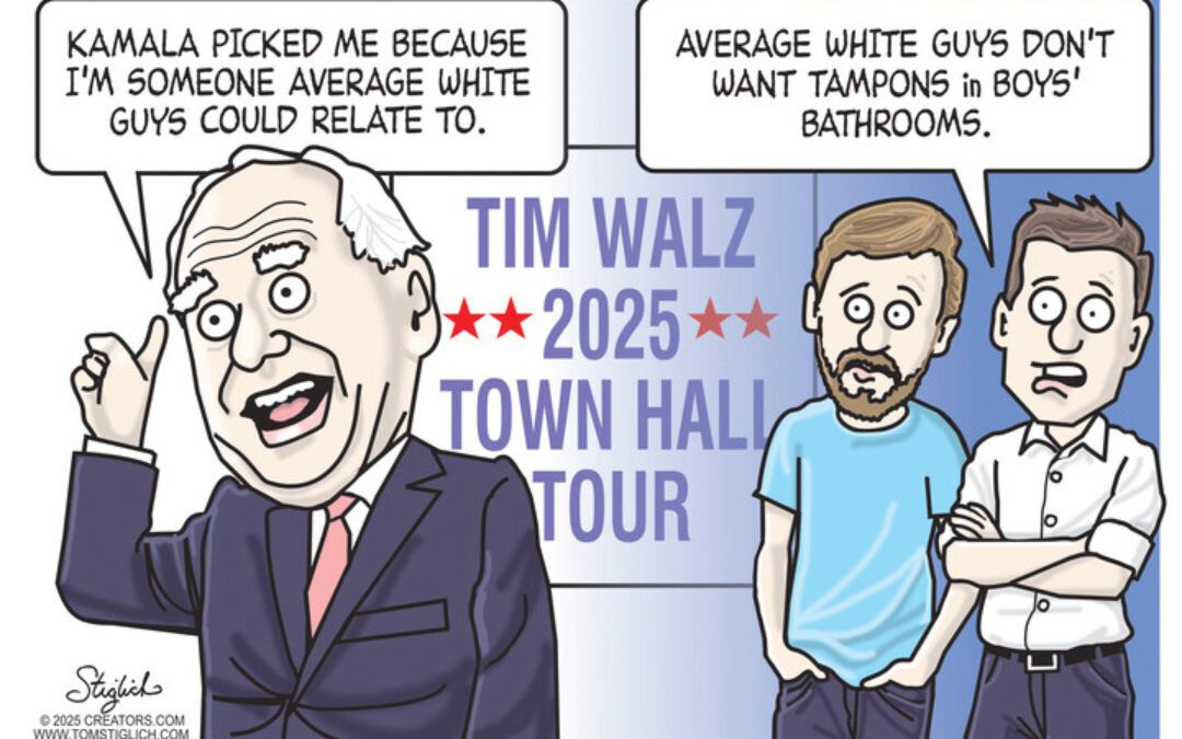 BS daily political cartoons: White guy code-talker is packing