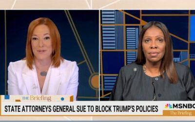 ‘Quite fearless’: Jen Psaki can barely contain herself while fawning over Letitia James during MSNBC interview