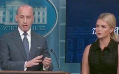 ‘Eternal stain’: Stephen Miller, Karoline Leavitt respond to Kamala Harris’ first public speech since losing to Trump