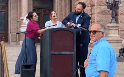 Valentina Gomez crashes Muslim event, rips off hijab to denounce Sharia law in Texas