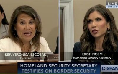 Dem rep talks over Kristi Noem as She attempts to refute claim that Trump admin deported US children