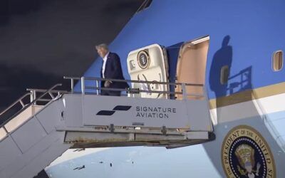 Trump answers ‘flying palace’ bribery hype; DOJ calls it ‘legal, not bribery, no violation of emoluments clause’