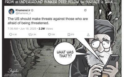 BS daily political cartoons: Big talk from deep underground bunker