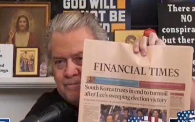 Bannon warns, ‘the new CCP-backed South Korean leadership just gave two ‘FU’s’ to the United States’