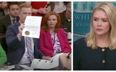 Document-wielding Peter Doocy asks Karoline Leavitt pressing question about Biden’s autopen signatures