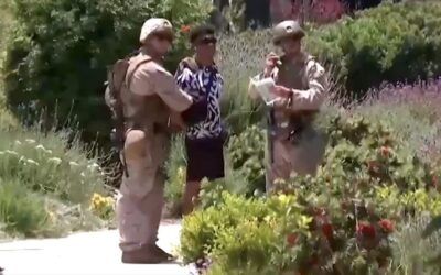 Left struggles to cope after US Marines temporarily detain civilian in LA