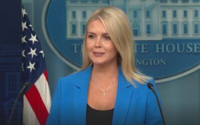 ‘What a stupid question’: Karoline Leavitt clashes with reporter as she attempts to trip her up over riots