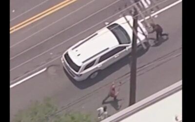 Tough guy tries to stop ICE raid SUV with his bare hands – and we get to watch smashing video!