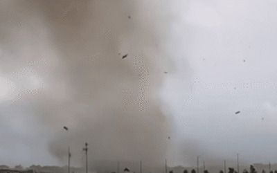 ‘Amazing’ moment Florida tornado makes home go vertical with 76-yr-old inside