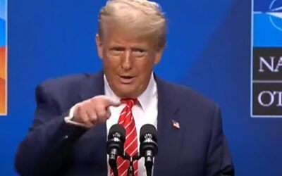 Room lights up with laughter when Trump goes after CNN reporter on world stage
