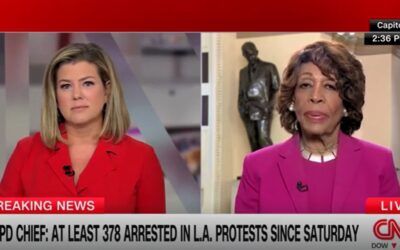 Maxine Waters blames Trump for LA violence she previously claimed wasn’t even happening