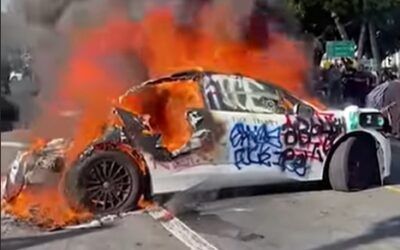 Self-driving taxis steer clear of LA migrant riots