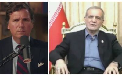 Tucker asks Iran’s president to tell Iranians in us ‘not to commit acts of violence’ — he deflects