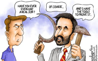 BS daily political cartoons: Have you ever even had a real job?