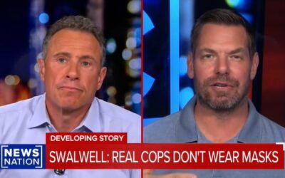 Swalwell asked about doxxing of ICE agents but responds by making the story about himself