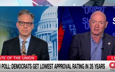 Sen. Mark Kelly changes subject to Trump when pressed on Biden inflation chart Dems posted