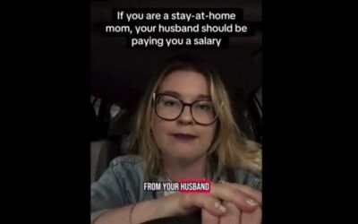 TikTok feminist’s horrible advice to stay-at-home moms: ‘You should be receiving a salary from your husband’