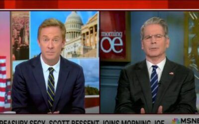 Scott Bessent swats down Jonathan Lemire’s gotcha questions on Fed chair