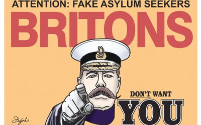 BS political cartoons of the week: Britons don’t want fake asylum seekers