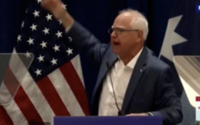 Tim Walz screeches about GOP’s ‘stupid frickin’ red hat’ during angry rant