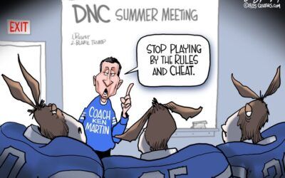 BS daily political cartoons: DNC Summer Meeting