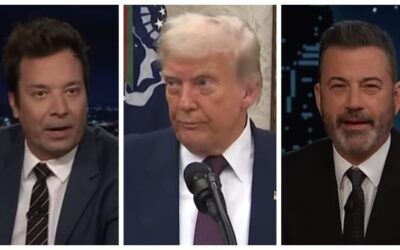 Trump hears Fallon and Kimmel will be canceled next
