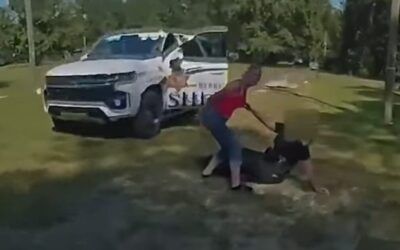 Female cop captured on video collapsing from suspected fentanyl exposure